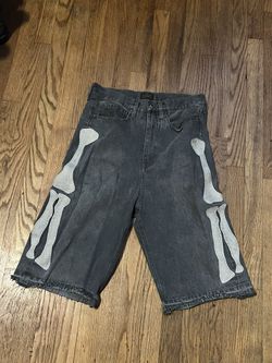 Kapital Bone Denim Shorts