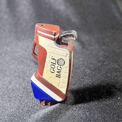 Red & Blue Golf Bag Replica Refillable Torch Lighter (Does Not Work)