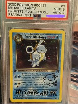 Pokemon Card 1st Edition Holo Dark Blastoise Graded PSA 9 Autographed,And Sketched (PLEASE READ DESCRIPTION BEFORE MESSAGING ME THANKS) for Sale in Houston, TX - OfferUp Pokemon Card 1st Edition Holo Dark Blastoise Graded PSA 9 Autographed,And Sketched (PLEASE READ DESCRIPTION BEFORE MESSAGING ME THANKS) for Sale in Houston, TX - OfferUp