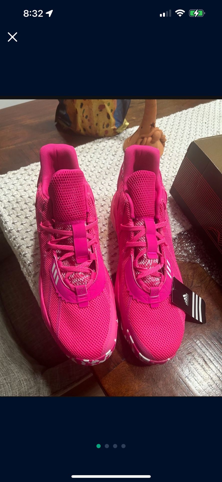 Breast Cancer Month Adidas Dame 7 Size 15