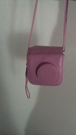 Mini se polaroid camera with case used