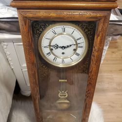 Franz Hermle Chime Clock Antique 351-020