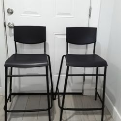 2 Bar Stools 24inches Height Seat 