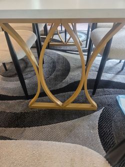 Dinner table 6 pc Modern chair