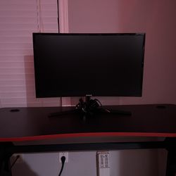 Desk And Monitor 