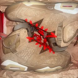 Travis Scott Jordan 6 British khaki size 9