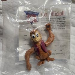 1992 Burger King Disney Aladdin Abu Monkey Action Figure Happy Meal Toy