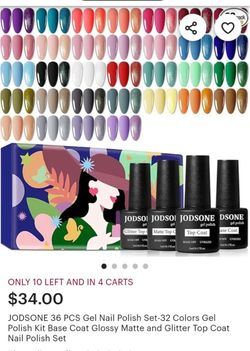 35 NEW Nail Polish Color and Top Coat Base Foundation Gel
