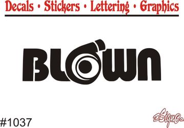 Blown Turbo Sticker 1037