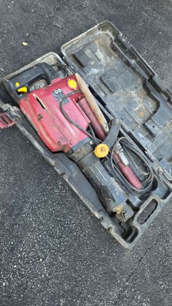 Electric Demolition Hammer with Case and Chisel