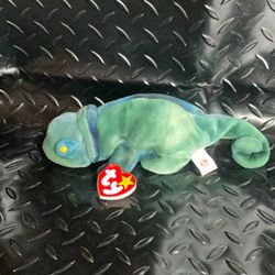 Ty Beanie Baby Rainbow Chameleon 1997 Retired Vintage Plush w/ Tag