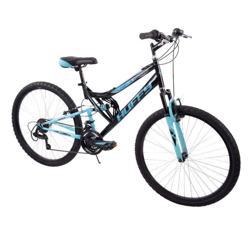 Huffy 26" Trail Runner Women's Full Suspension 18 Speed Mountain Bike - Black - Brand New In Box