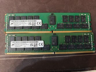64GB (2x32GB) Micron 3200mhz DDR4 RDIMM Server RAM