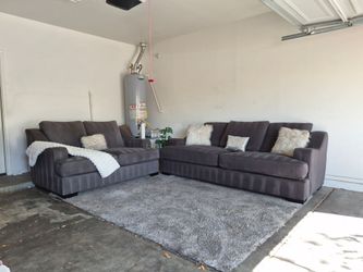 Free Delivery - Dark Gray Sofa Set