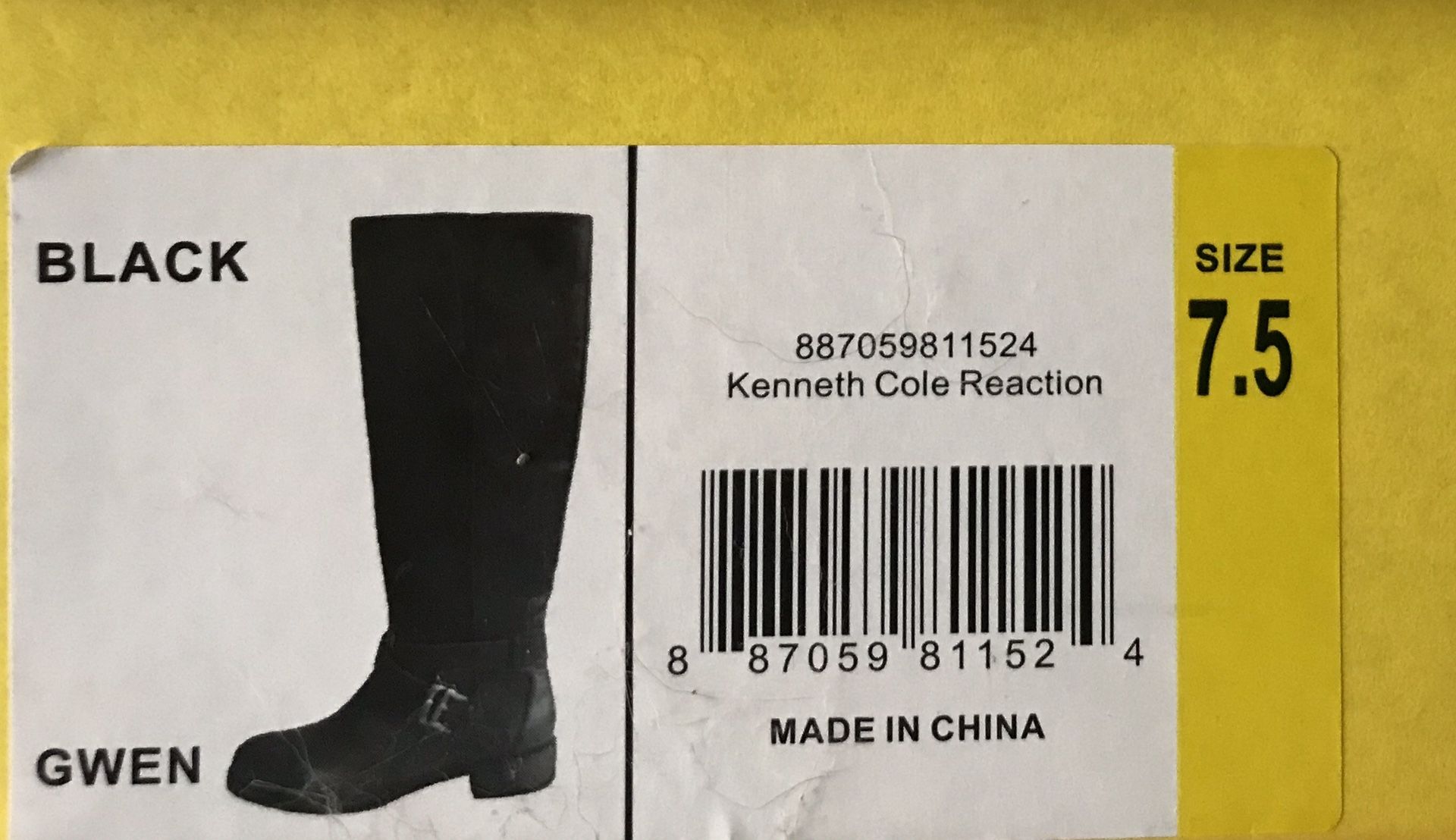 Kenneth Cole 7.5 boots