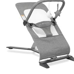 Baby Delight Alpine Deluxe Portable Bouncer | Infant | 0 – 6 months | Charcoal Tweed