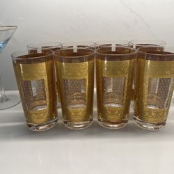 Pasinski Encrusted 22k Gold Kashmir Cocktail Tumblers