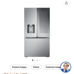 LG 26 cu. ft. Smart Mirror InstaView Counter-Depth MAX French Door Refrigerator with 4 Types of Ice