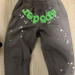Spider Pants Green And Grey 