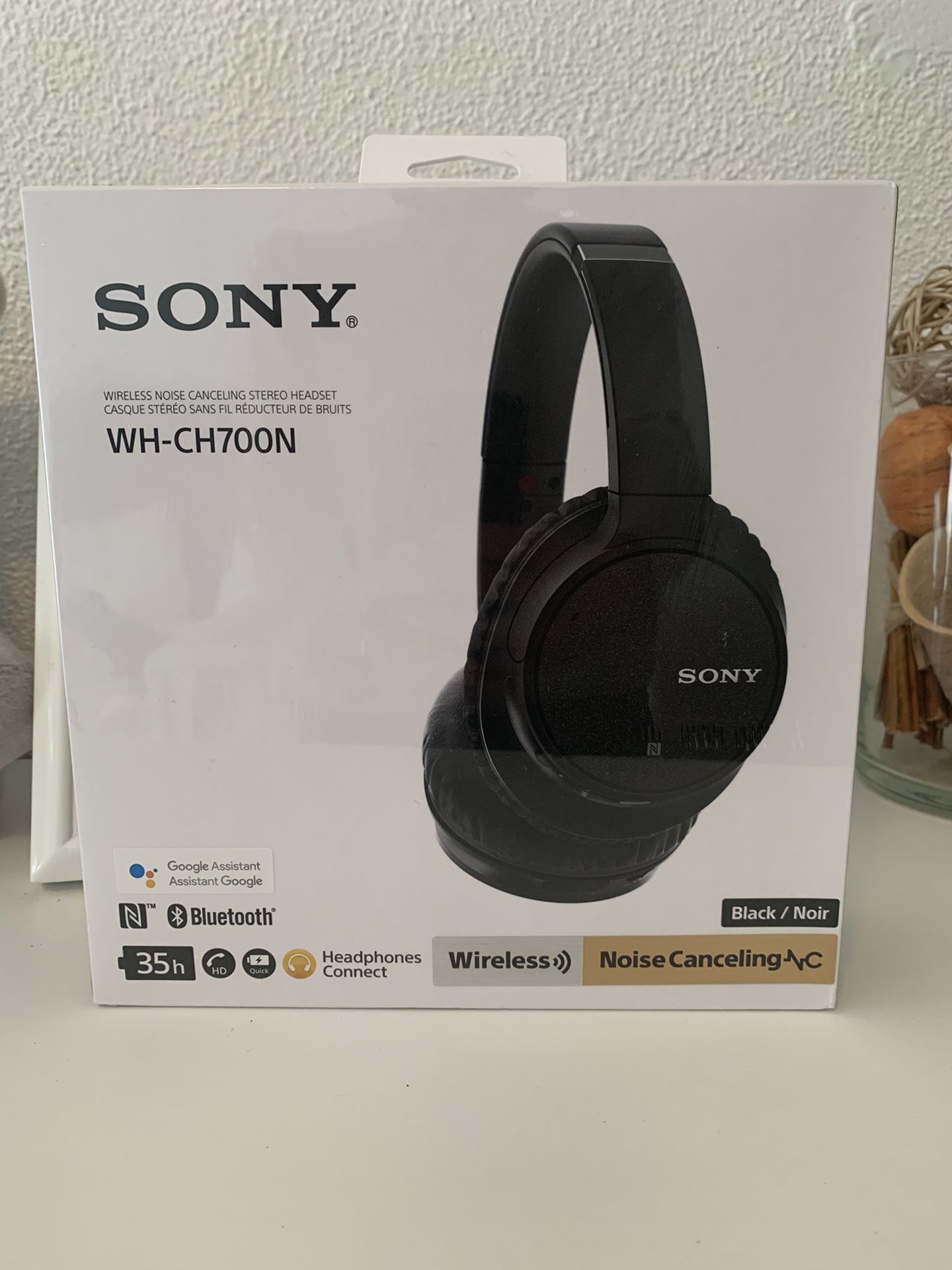 Sony WH-CH700N Wireless Noise-Canceling Headphones BLACK - Sealed NEW