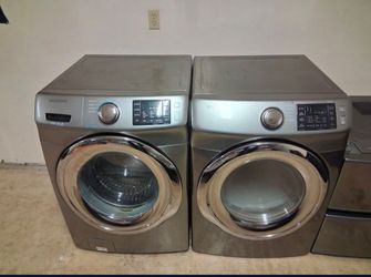 Samsung washer and dryer set with drawers and the stacking brackets