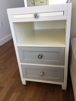 Pottery Barn 2-Drawer Nightstand / End Table — $100