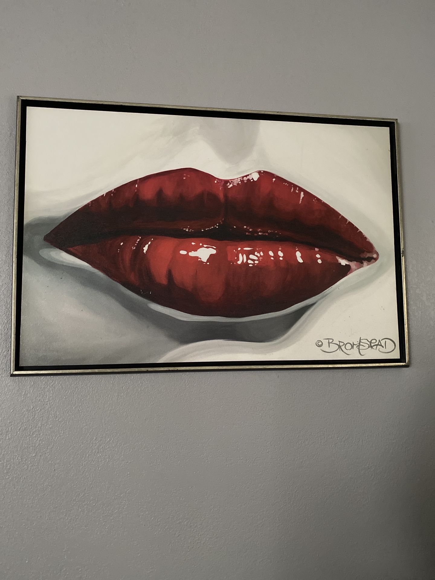Lips Artwork Canvas By David Bromstad