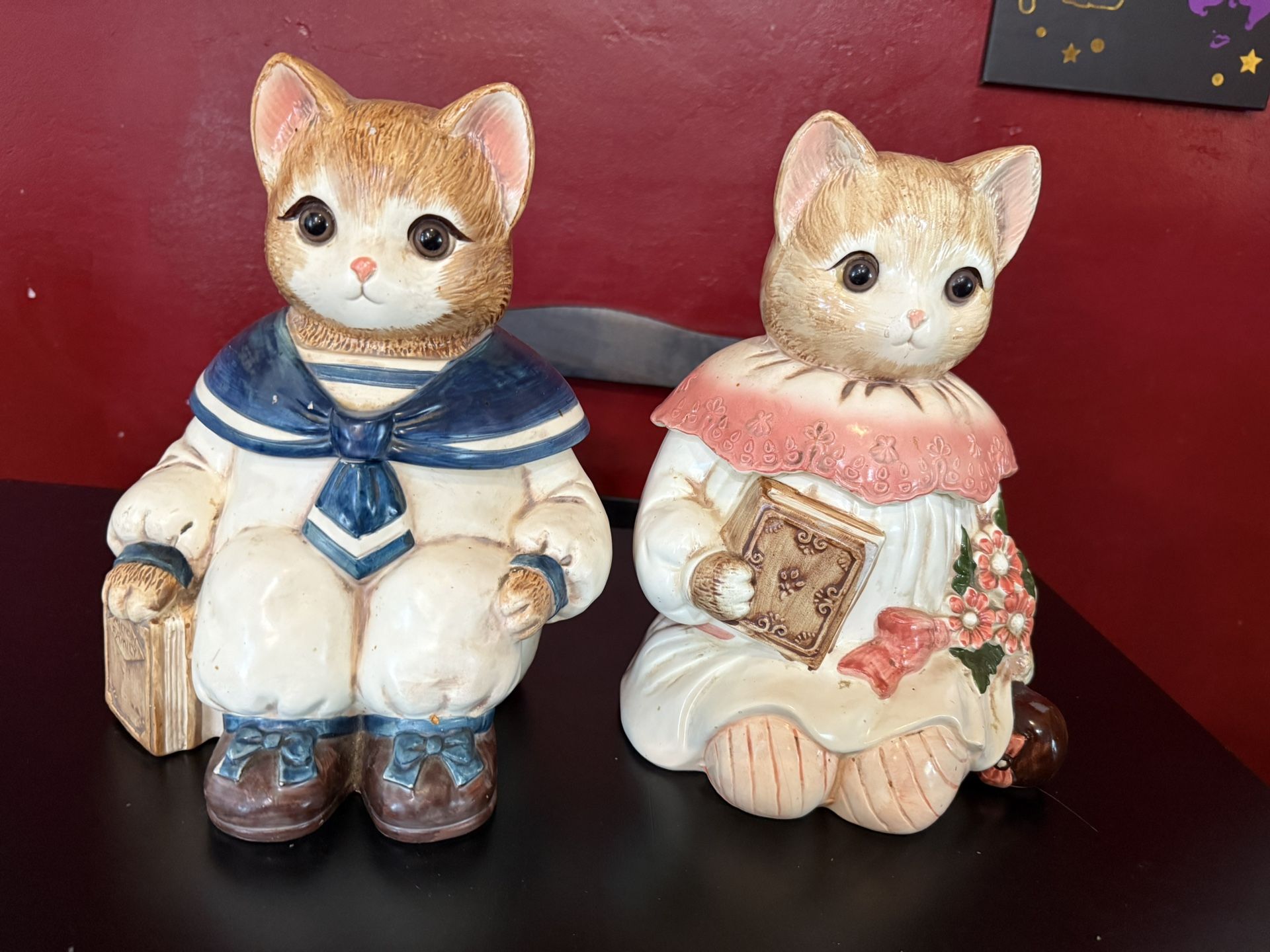 Vintage Cat Cookie Jars