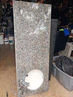 Granite Vanity Top with Sink and Faucet
