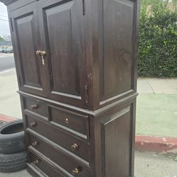 Vintage armoire solid Russian pine $65