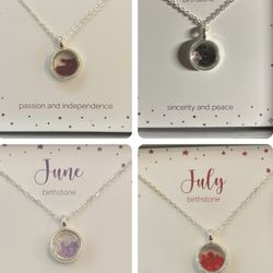 NWT Birthstone Necklace Please Read Description 