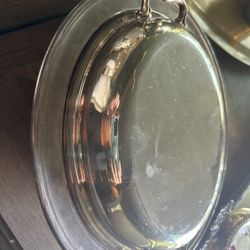 Silver Plate Dish With Lid