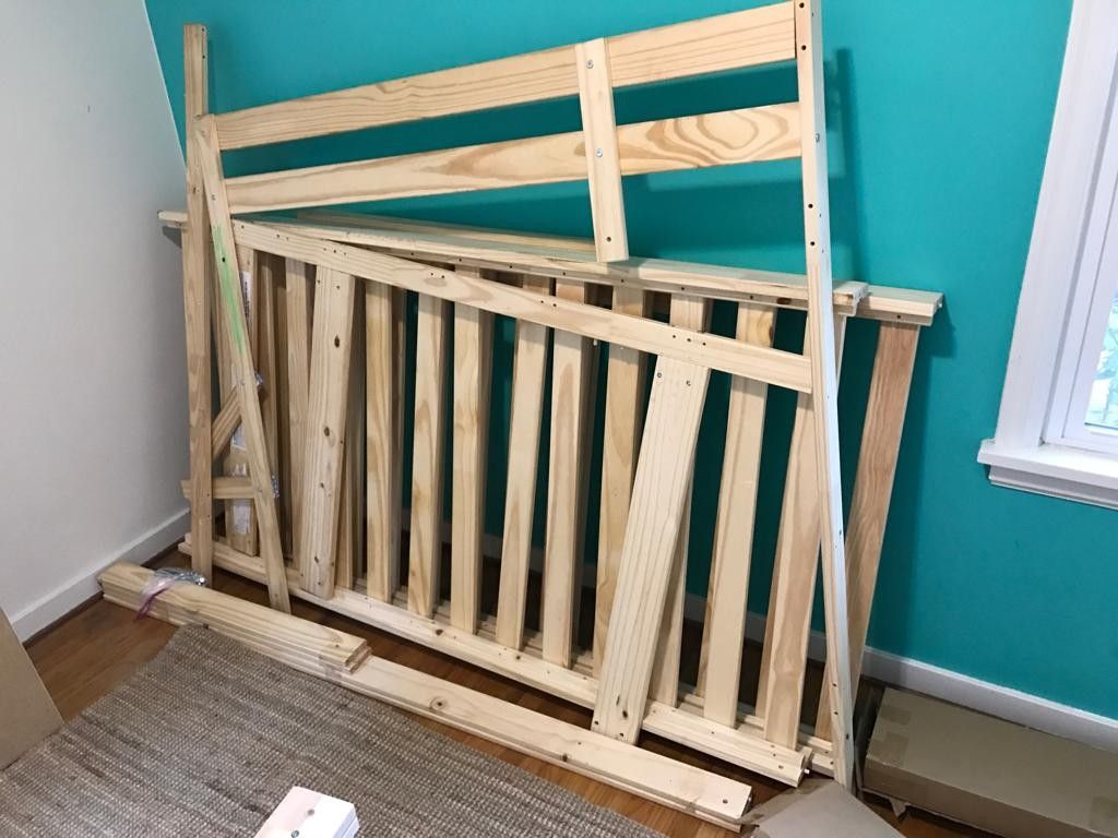 MYDAL Bunk bed frame, pine, Twin