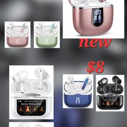 Wireless Earbuds, 2025 Ear Buds with Big Bass Stereo Sound, Lightweight Bluetooth Earbuds with 48 Hours Playtime, in-Ear Fit Earphones, IPX7, Hands-Fr