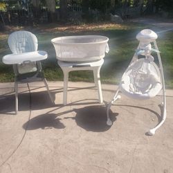 ALL for $120 Mamaroo bassinet, high chair, swing 