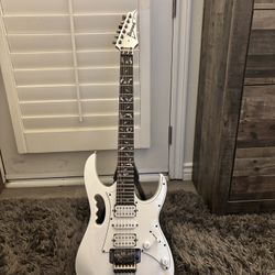 White Ibanez Jem Jr Guitar