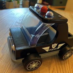 PBK Wooden Toy Police Car 