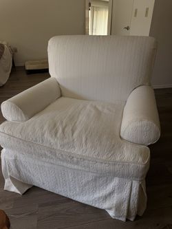 Large White Chair