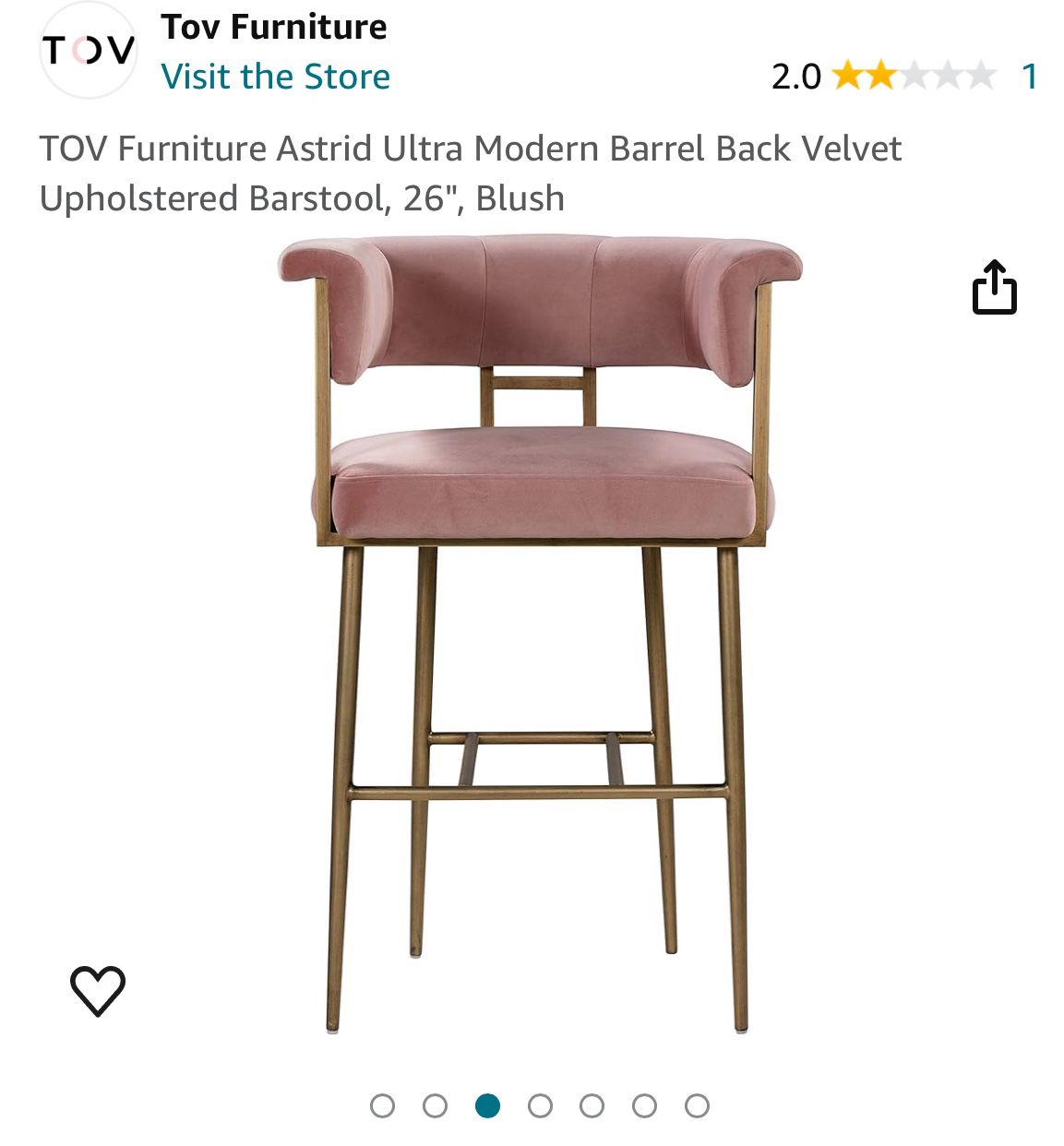 Back Velvet Chair 