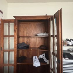 Wood Cabinet/ Book Shelf