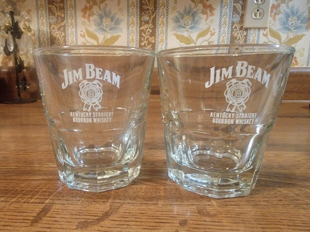 2 Jim Beam Glasses