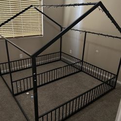Double Twin Floor Bed