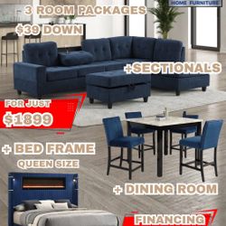 3 Room Packages Deal Blue 🔥😘😘🔥🚛