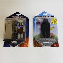 Bundle of 2 Minecraft Dungeons Figures - Enderman & Geomancer -New In Box