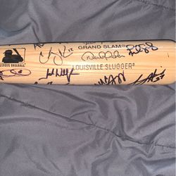 2007 Florida Marlins Signed Baseball Bat