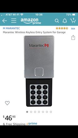 BRAND NEW Wireless keyless entry system for garage door