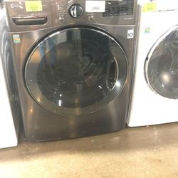lg 4.5 cu ft front load washer in grey