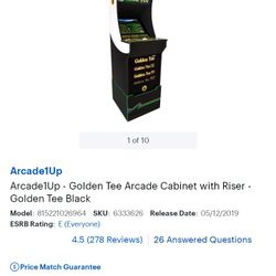 Golden Te Arcade Maquinita Nueva