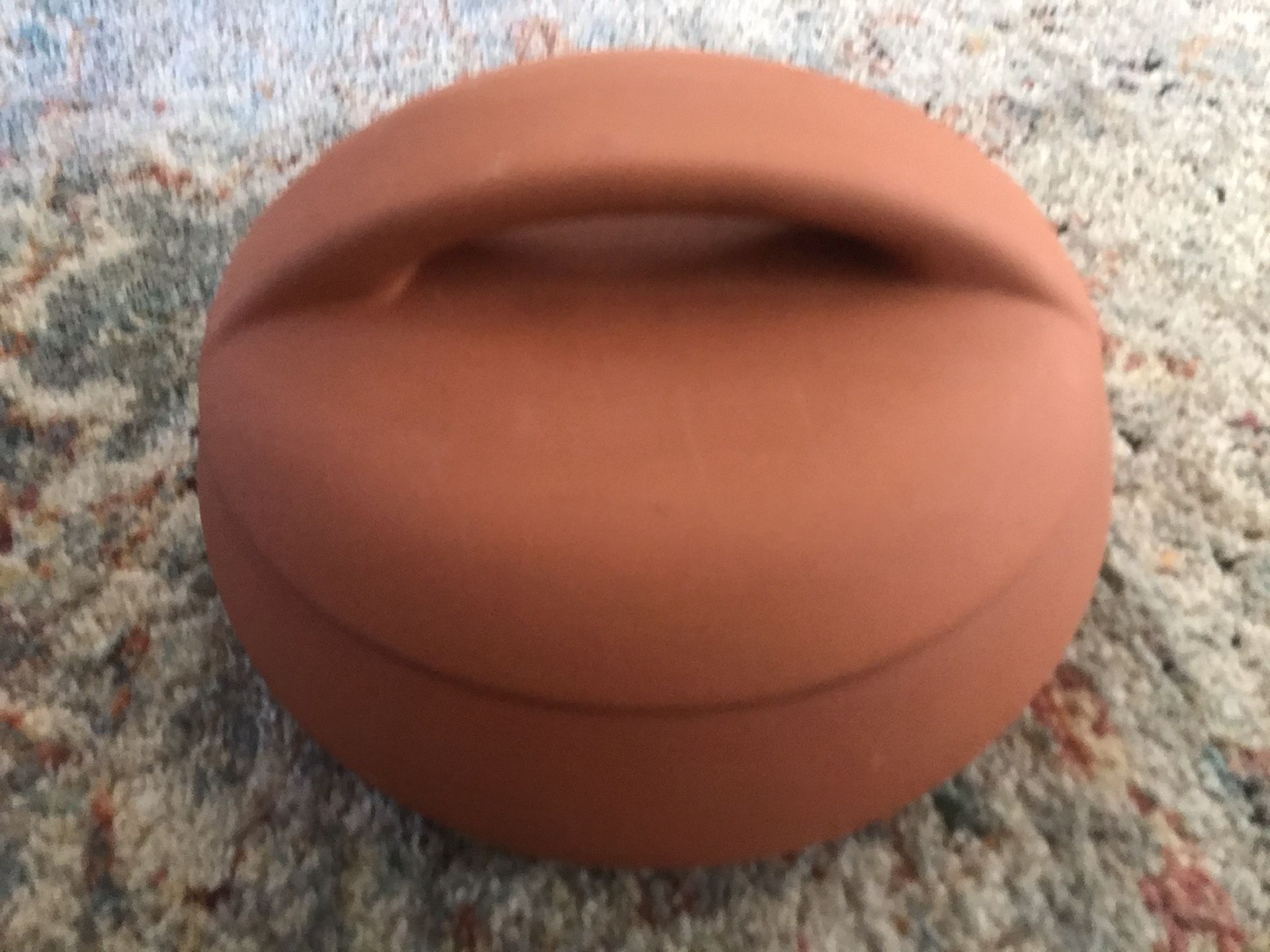 Terra Cotta Covered Glazed Dish Tortilla Warmer