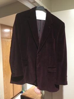 Maroon Ralph Lauren velvet 42R blazer